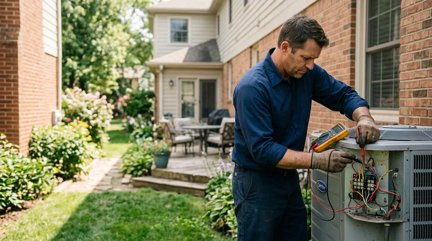 HVAC technician working near Blanchard, PA